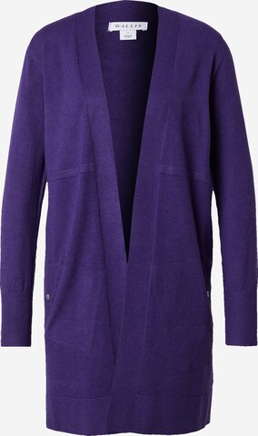 Cardigan Wallis en violet : devant