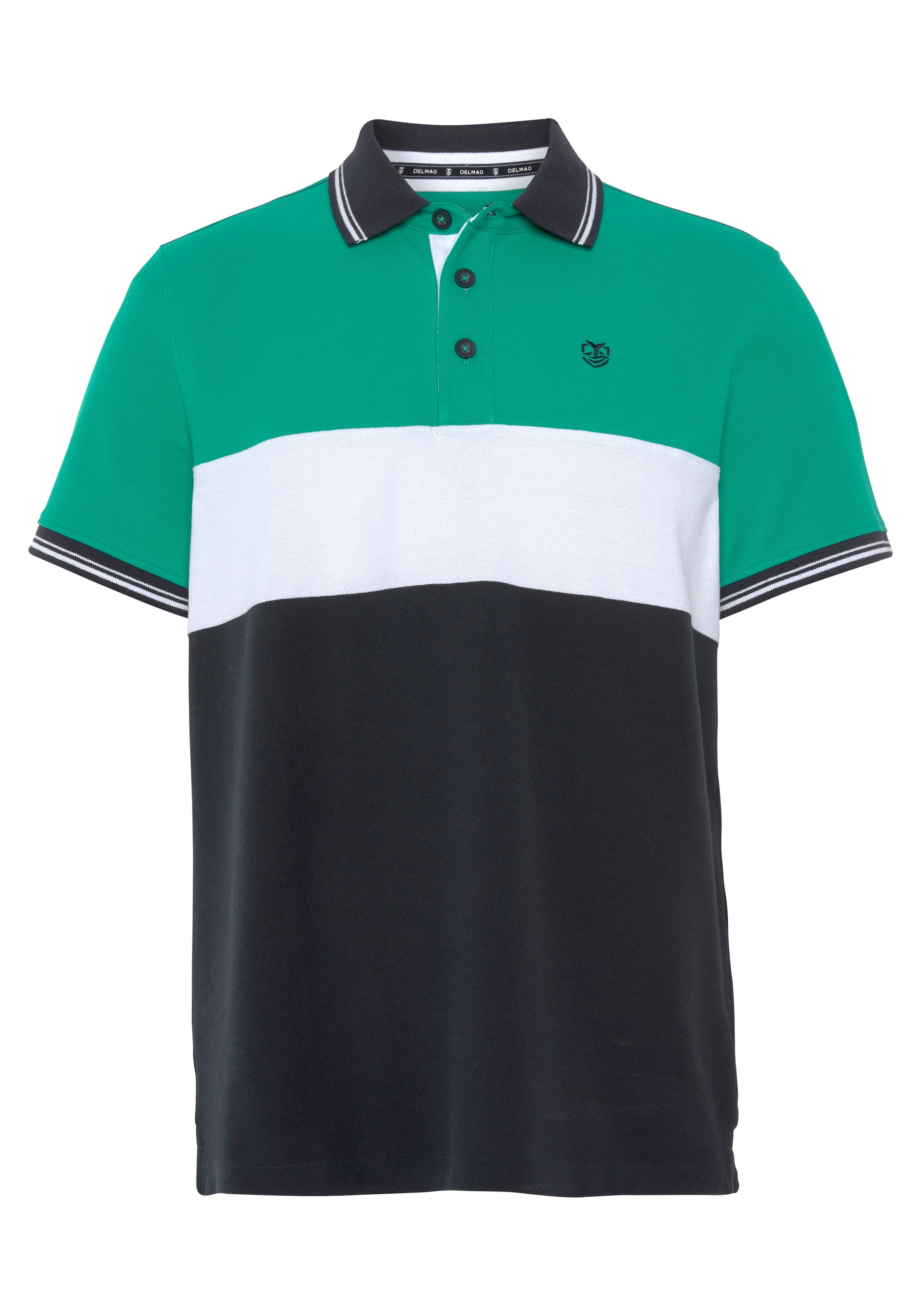 DELMAO Poloshirt in Mischfarben: Vorderseite