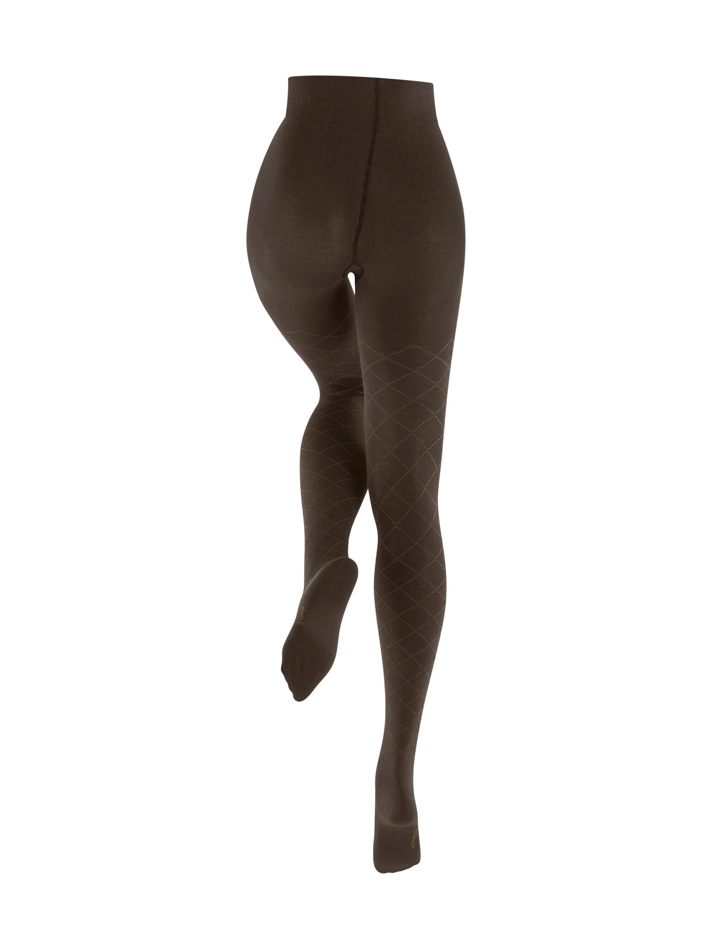 BURLINGTON Tights 'Argyle Affair' in Brown