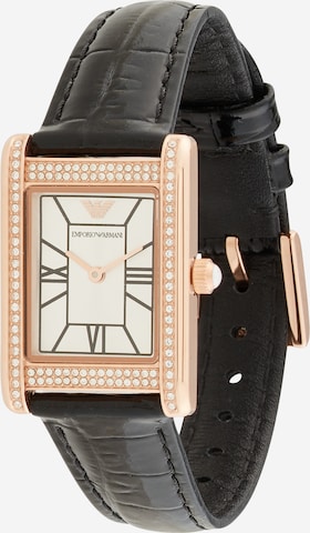 juoda Emporio Armani Analoginis (įprasto dizaino) laikrodis: priekis