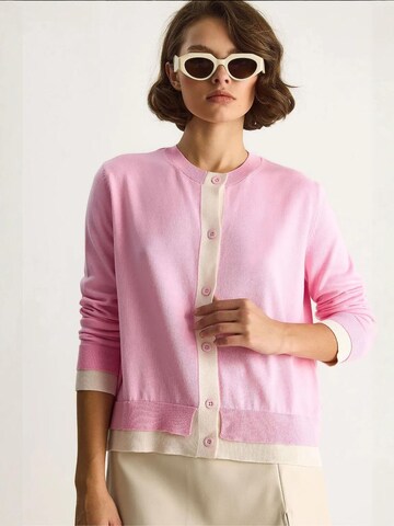 Bianco Lucci Strickjacke in Pink: Vorderseite