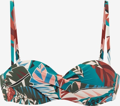 Bikinio viršutinė dalis iš BUFFALO, spalva – dramblio kaulo / žalsvai mėlyna / rusva / tamsiai žalia, Prekių apžvalga