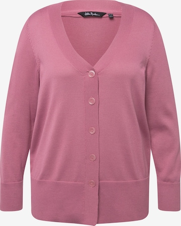 Ulla Popken Knit Cardigan in Pink: front