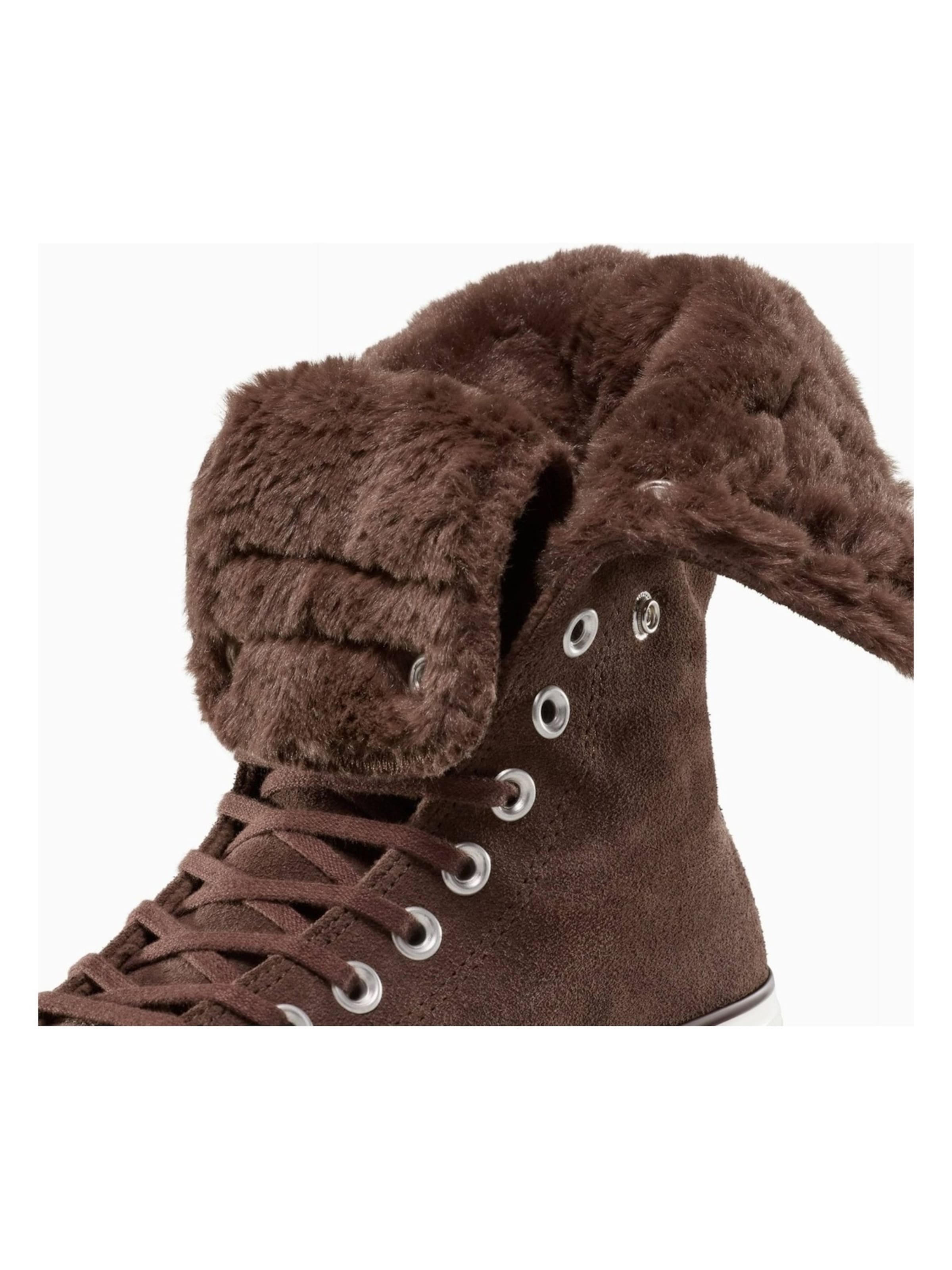 CONVERSE - Calzado deportivo 'Converse Chuck Taylor All Star Fold-Over Lift Platform' en marrón