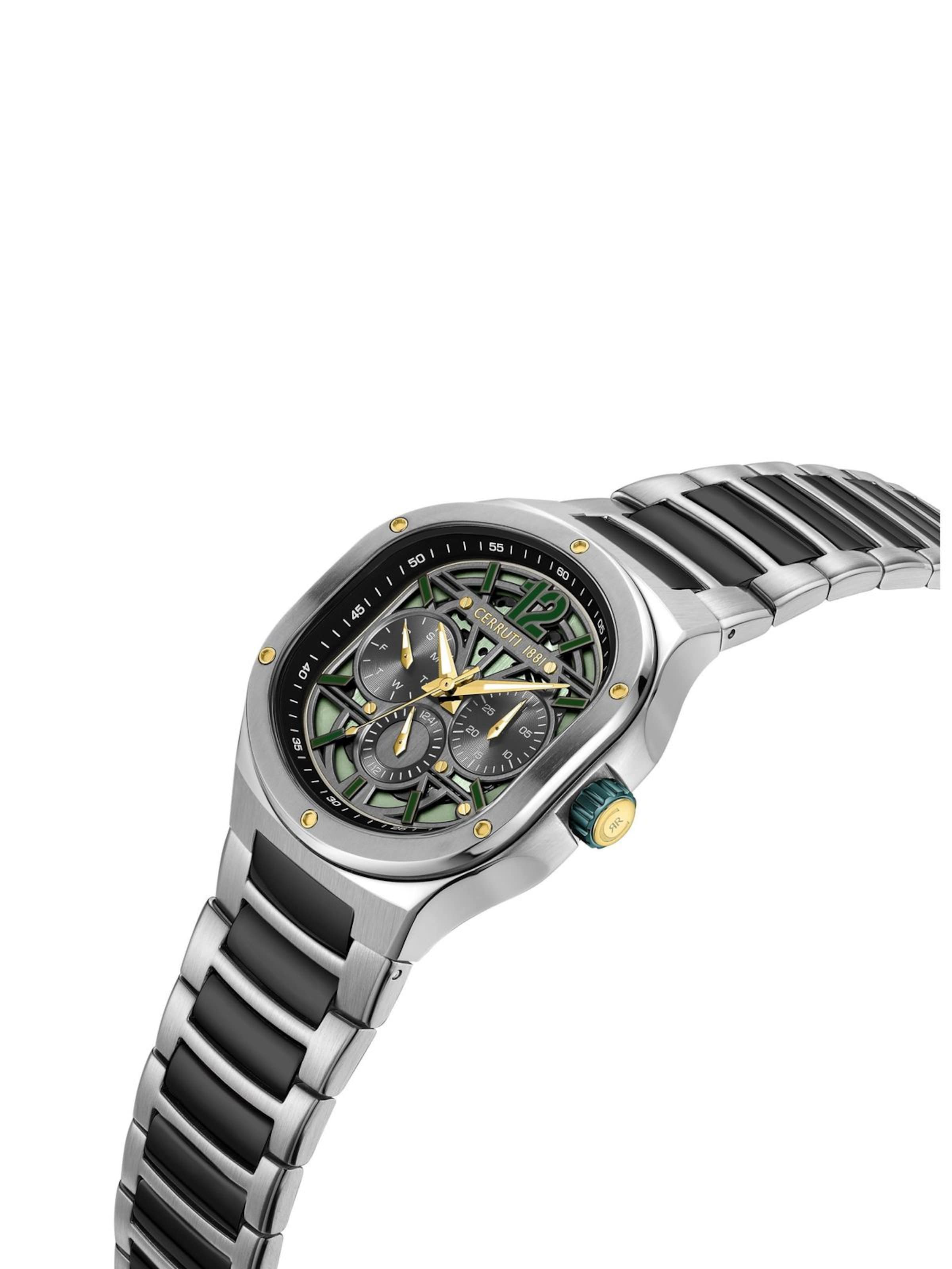 Montre à affichage analogique CERRUTI 1881 en vert
