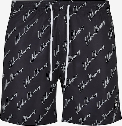 Urban Classics Shorts de bain en noir / blanc, Vue avec produit