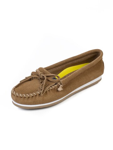 Mocassino 'Kilty plus' di Minnetonka in verde: frontale