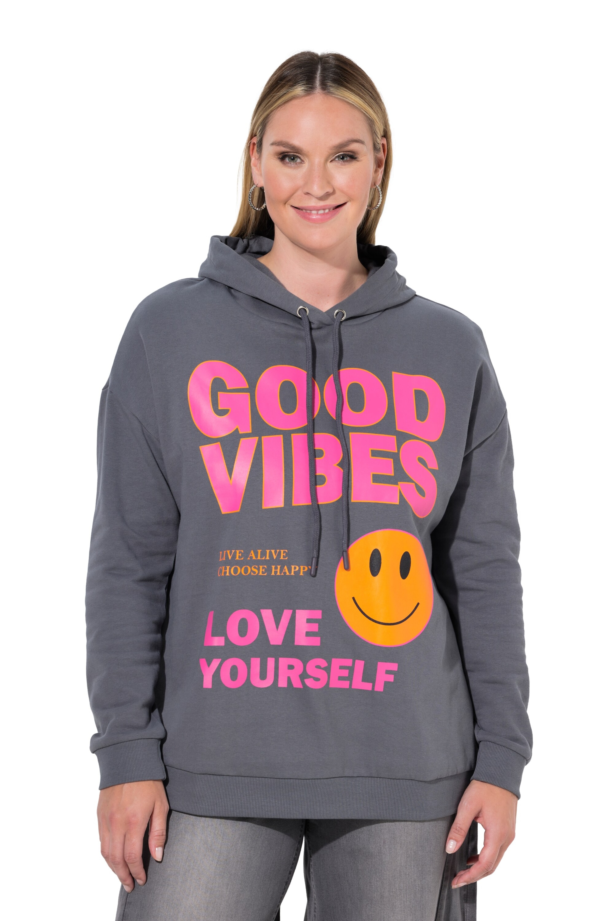 MIAMODA Sweatshirt in Grey: front