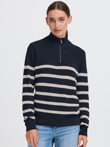 Pull-over 'Sanva' Oxmo en noir : devant
