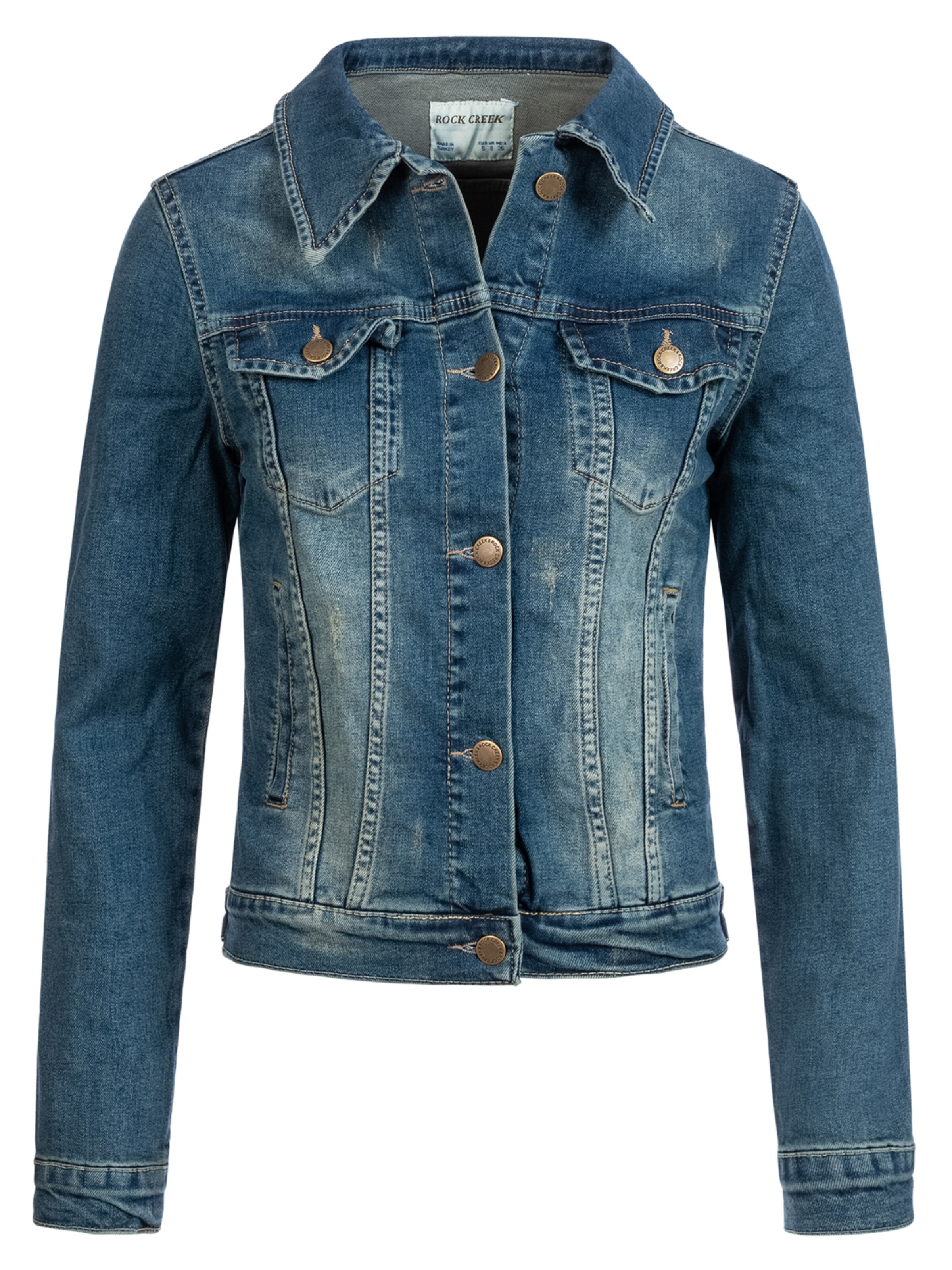 Rock Creek Between-season jacket in Blue: front