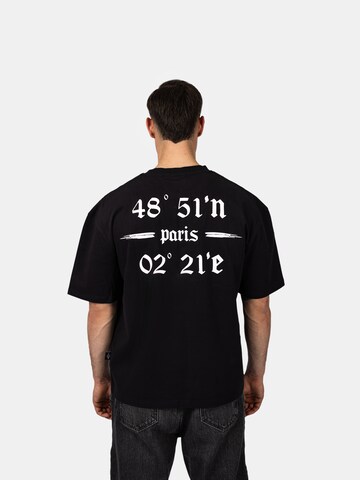 Crystal Paris Shirt 'Coordinates'‌‌‌‌‌‌‌‌ in Schwarz