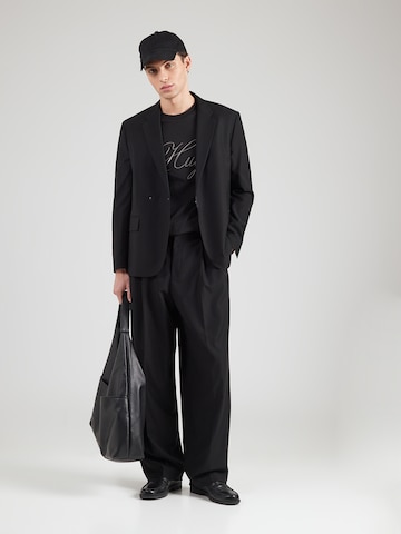 HUGO Тениска 'Dalent' в черно