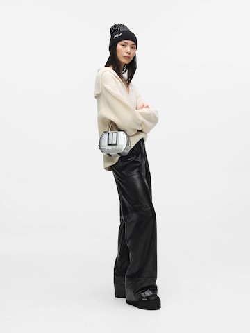 Karl Lagerfeld - Bolso de mano 'Ikon Gondelbahn' en plata