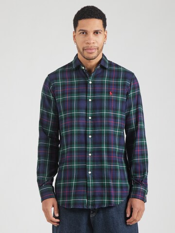 Polo Ralph Lauren Regular Fit Hemd in Blau: Vorderseite