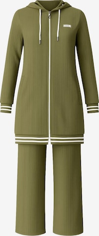 Pantalons de tailleur MODAMIHRAM en vert : devant