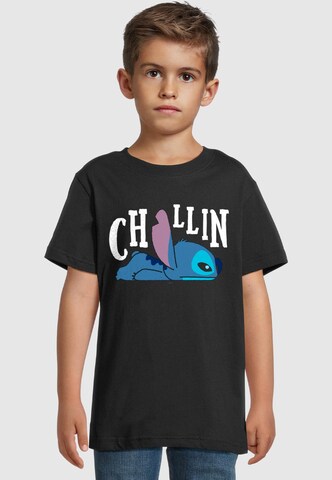 Merchcode Shirt 'Lilo & Stitch' in Schwarz: Vorderseite