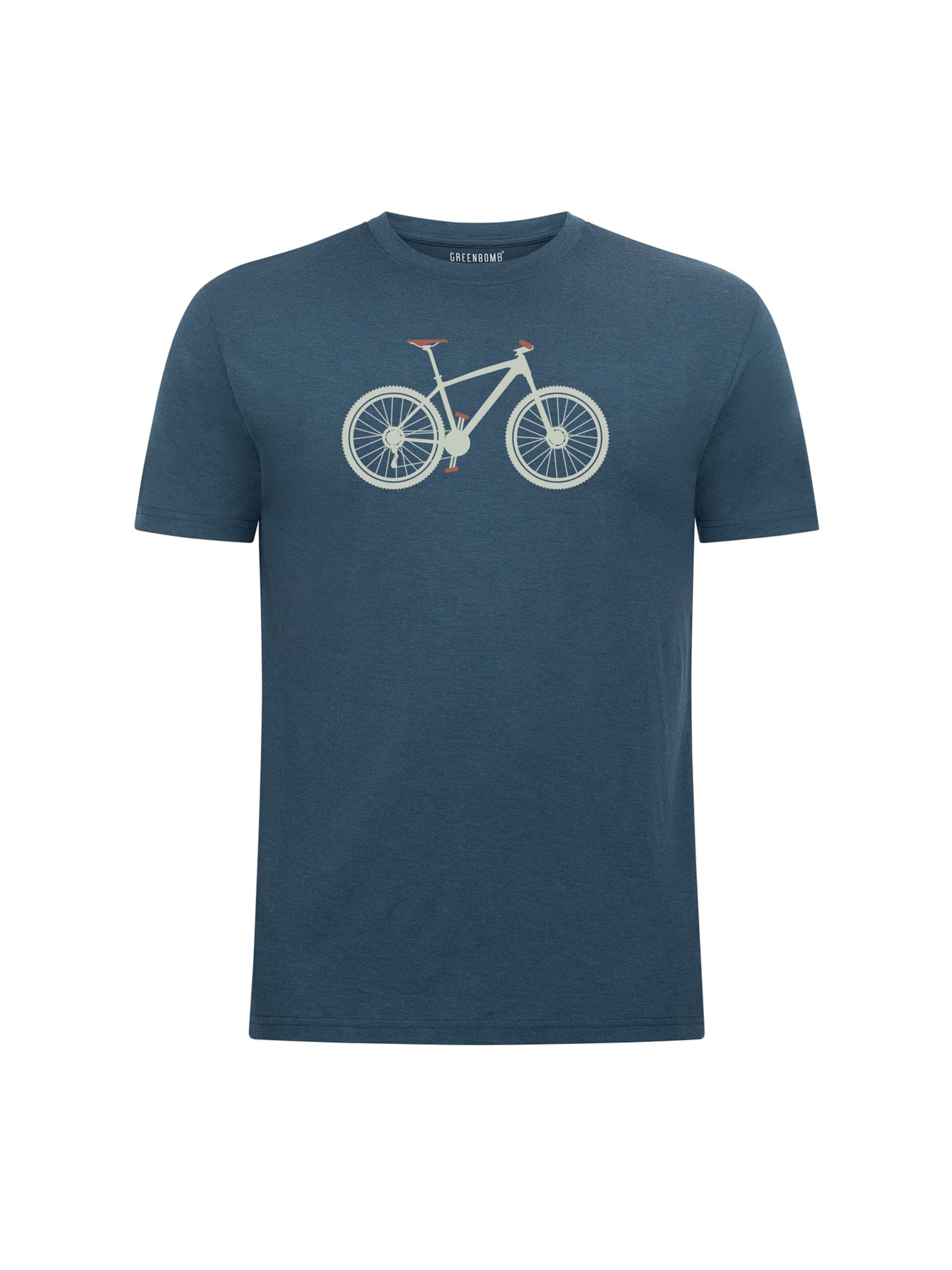 Maglia funzionale ' Loom Bike Mountain ' di GREENBOMB in blu: frontale