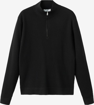 MANGO MAN Pullover 'Antiguap' in Schwarz: Vorderseite