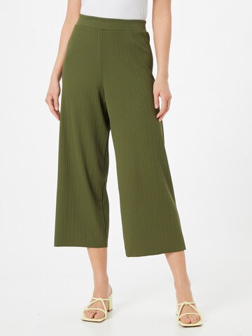 TOM TAILOR DENIM Zvonové kalhoty Kalhoty – zelená: přední strana