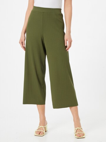 TOM TAILOR DENIM Wide leg Pants in Green: front