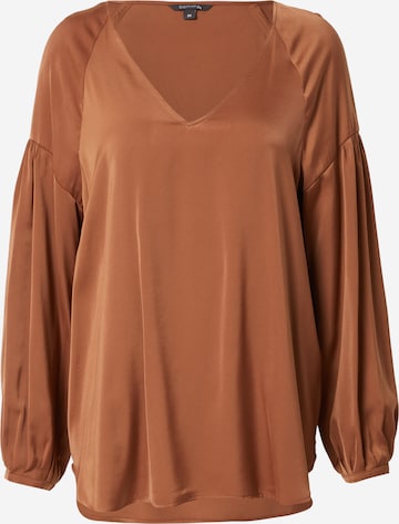 COMMA Blouse in Bruin: voorkant