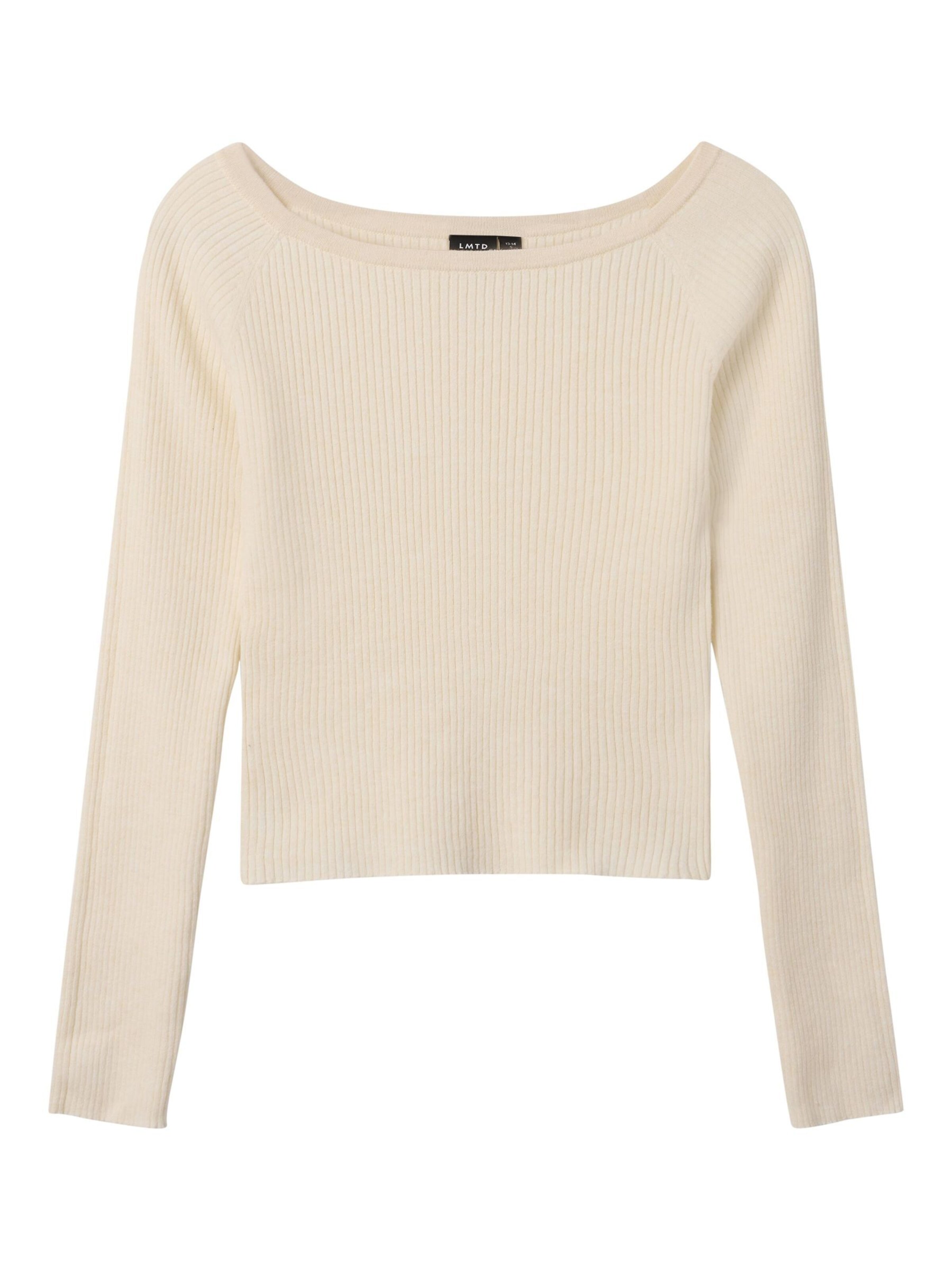 LMTD Sweater in White: front
