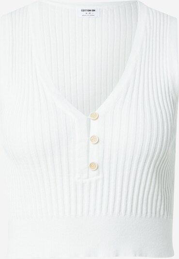 Cotton On Gebreide top in de kleur Wit, Productweergave