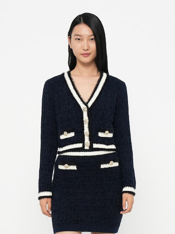 GUESS Вязаная кофта 'AOMORI' в Синий: спереди