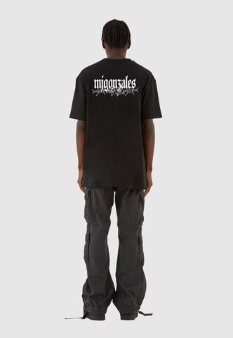 MJ Gonzales Shirt 'Barbed Bloom' in Zwart