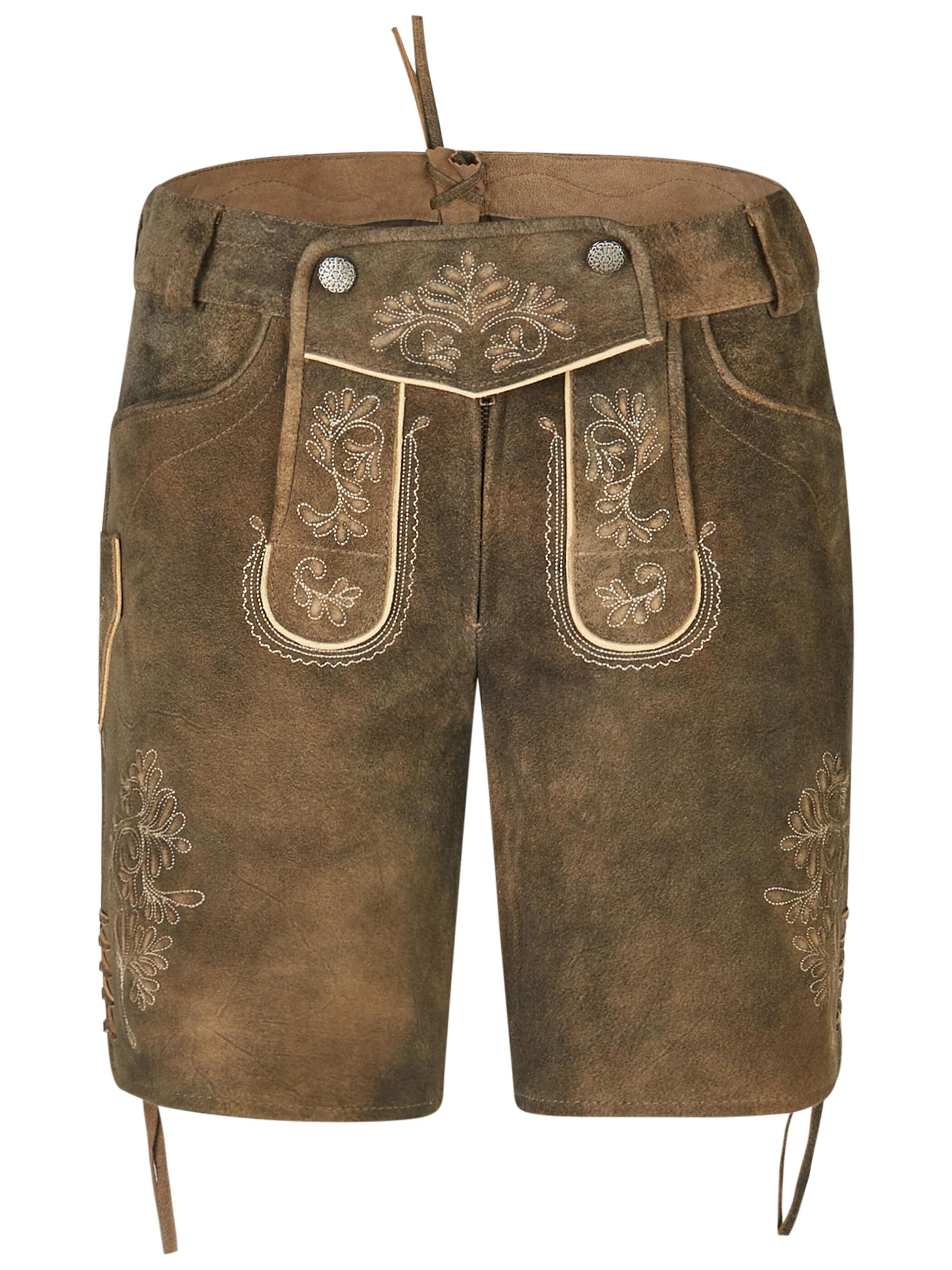 Regular Pantalon folklorique 'Karisma' SPIETH & WENSKY en marron : devant