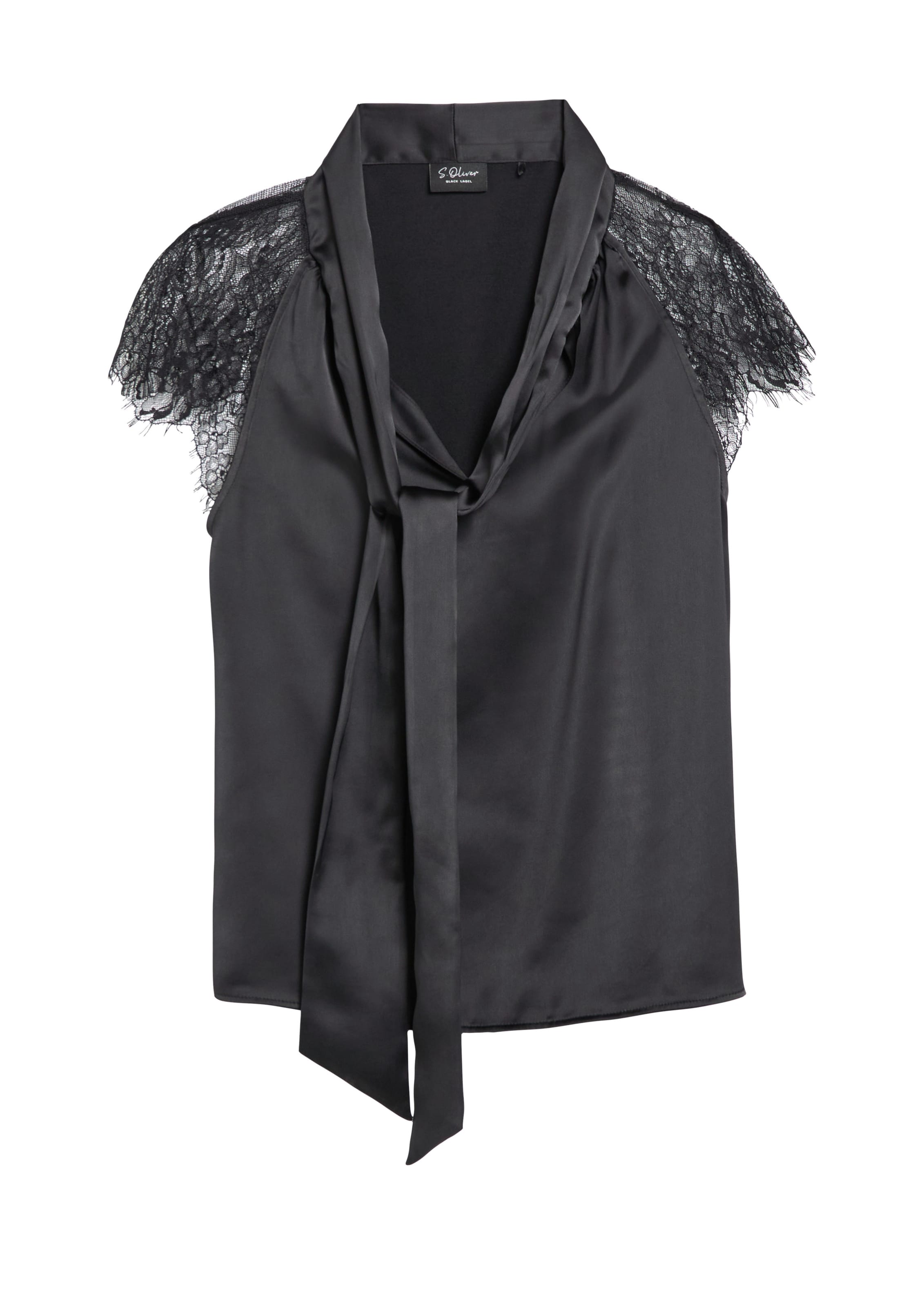 s.Oliver Bluse in Schwarz: Vorderseite