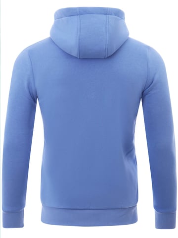 Reslad Zip-Up Hoodie 'Sweatjacke Zipper High' in Blue