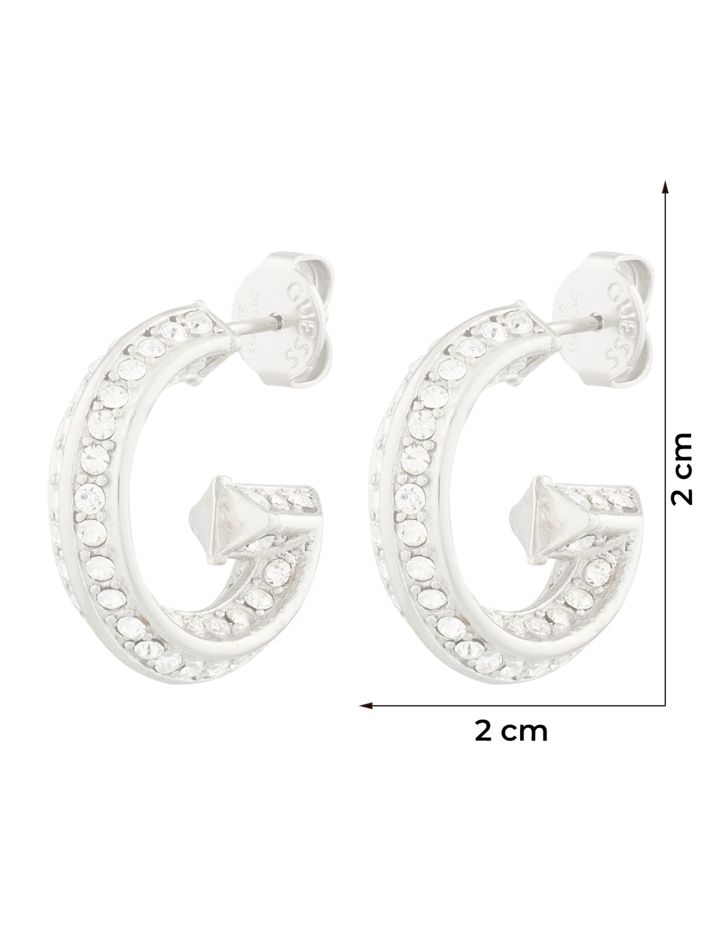 sidabrinė GUESS Auskarai