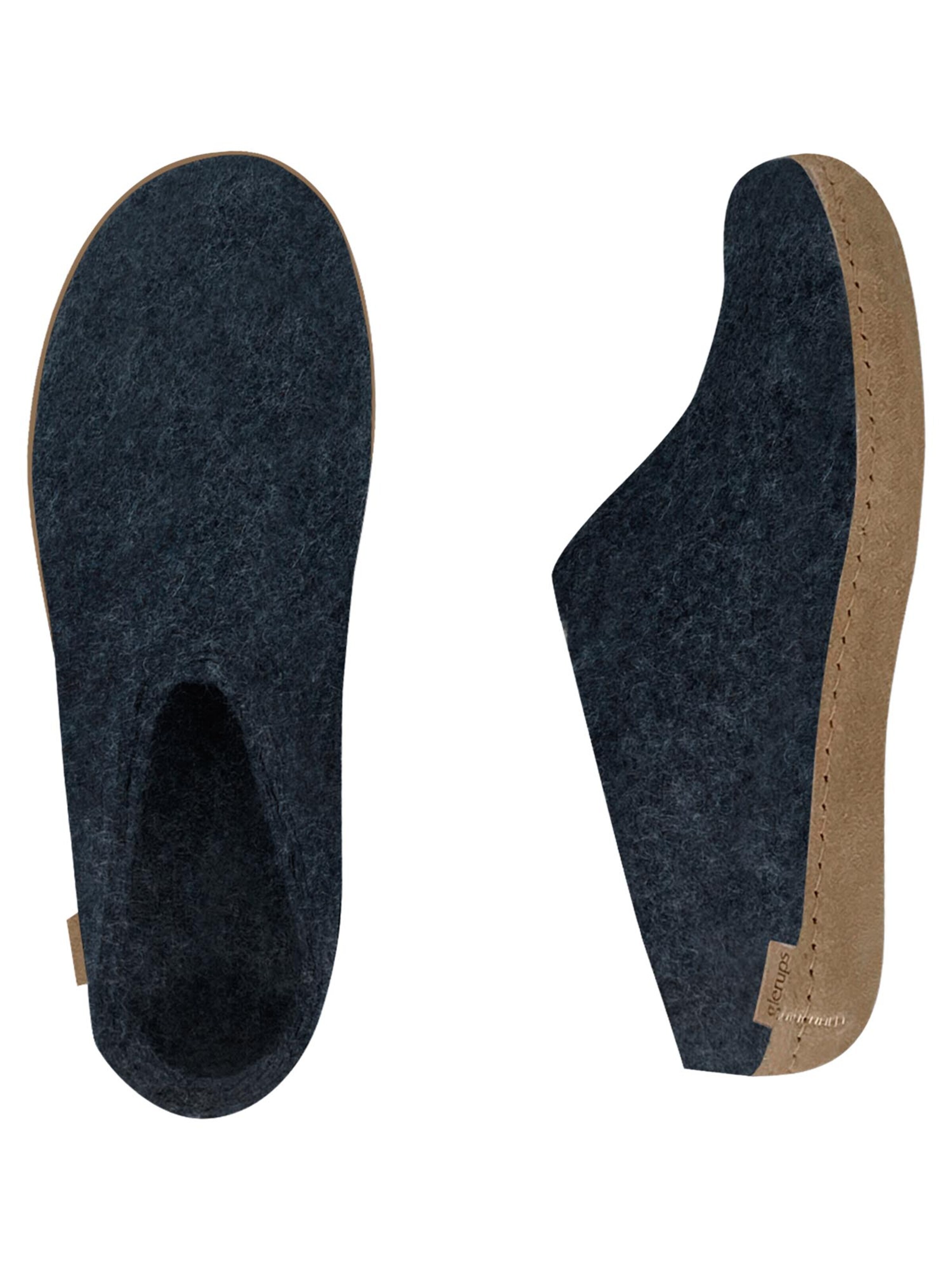 Glerups Huisschoenen 'Ledersohle' in Blauw