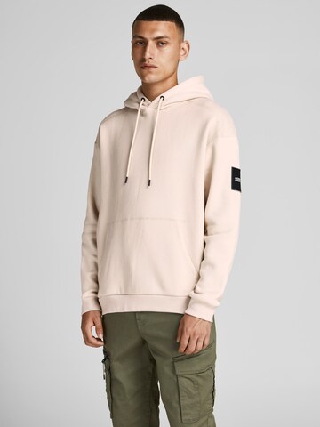 Sweat-shirt 'Classic' JACK & JONES en beige : devant