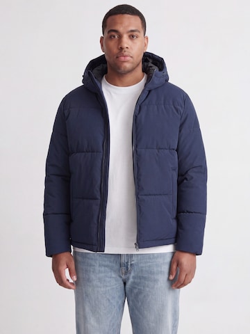 Jack & Jones Plus Zimná bunda 'JJGALAXY' - Modrá: predná strana