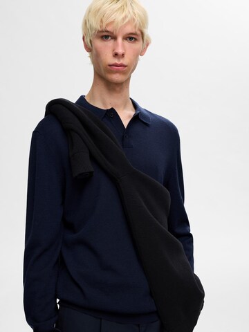 Pullover 'TRAY' di SELECTED HOMME in blu