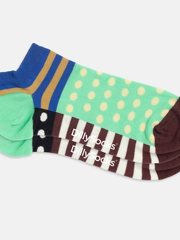 Chaussettes 'Short Pattern Club' DillySocks en mélange de couleurs