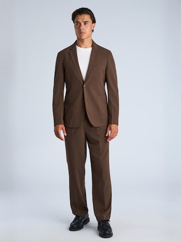Lindbergh Regular fit Business-colbert in Bruin