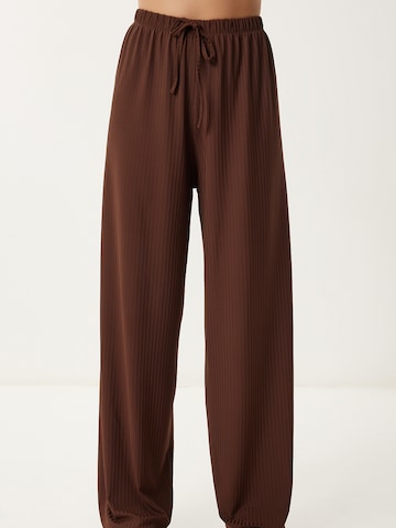 Happiness İstanbul Широкий Штаны в Коричневый: спереди