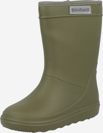 EN FANT Rubber Boots in Green: front