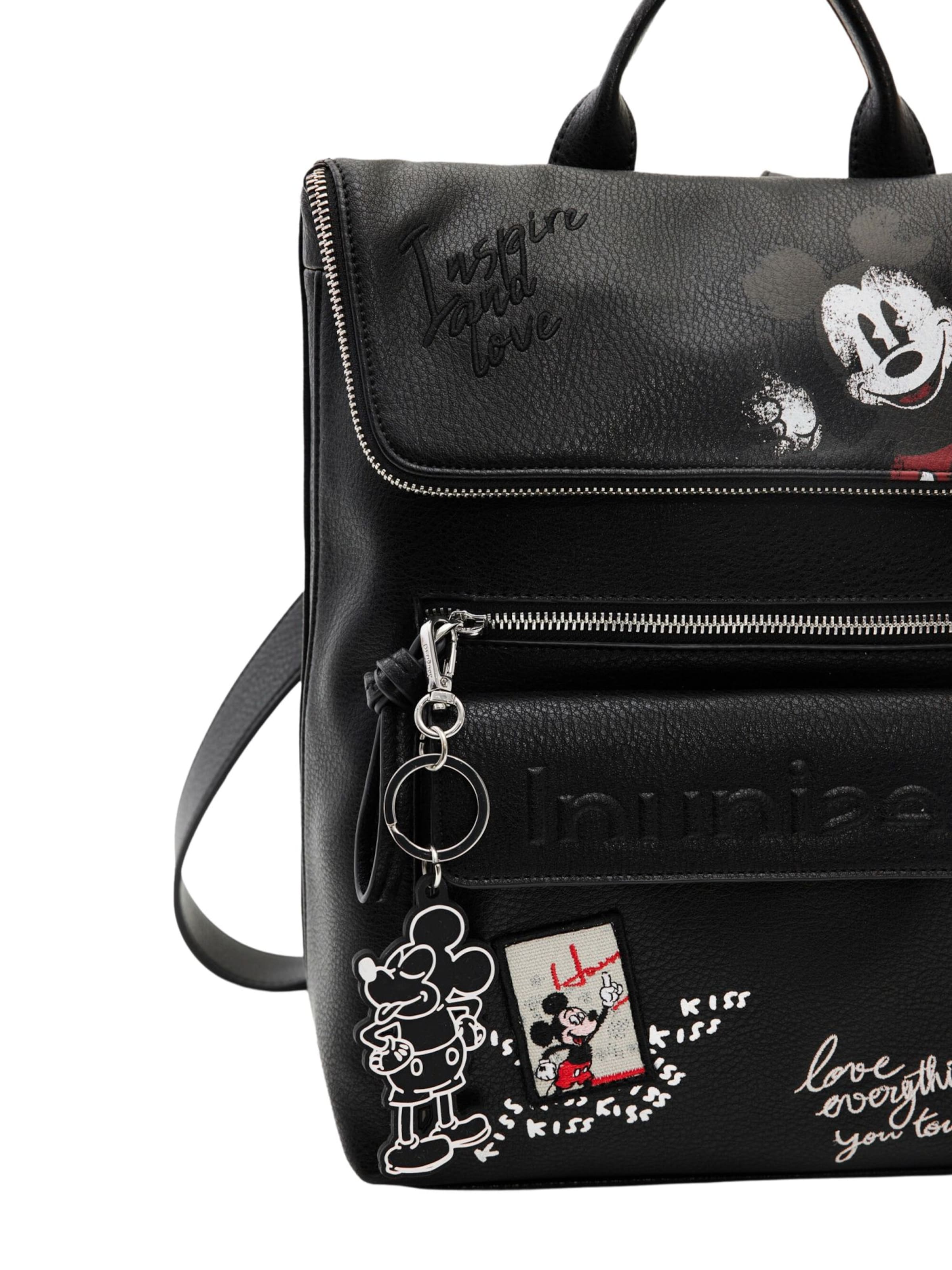 Desigual Rugzak 'Mickey Rock' in Zwart