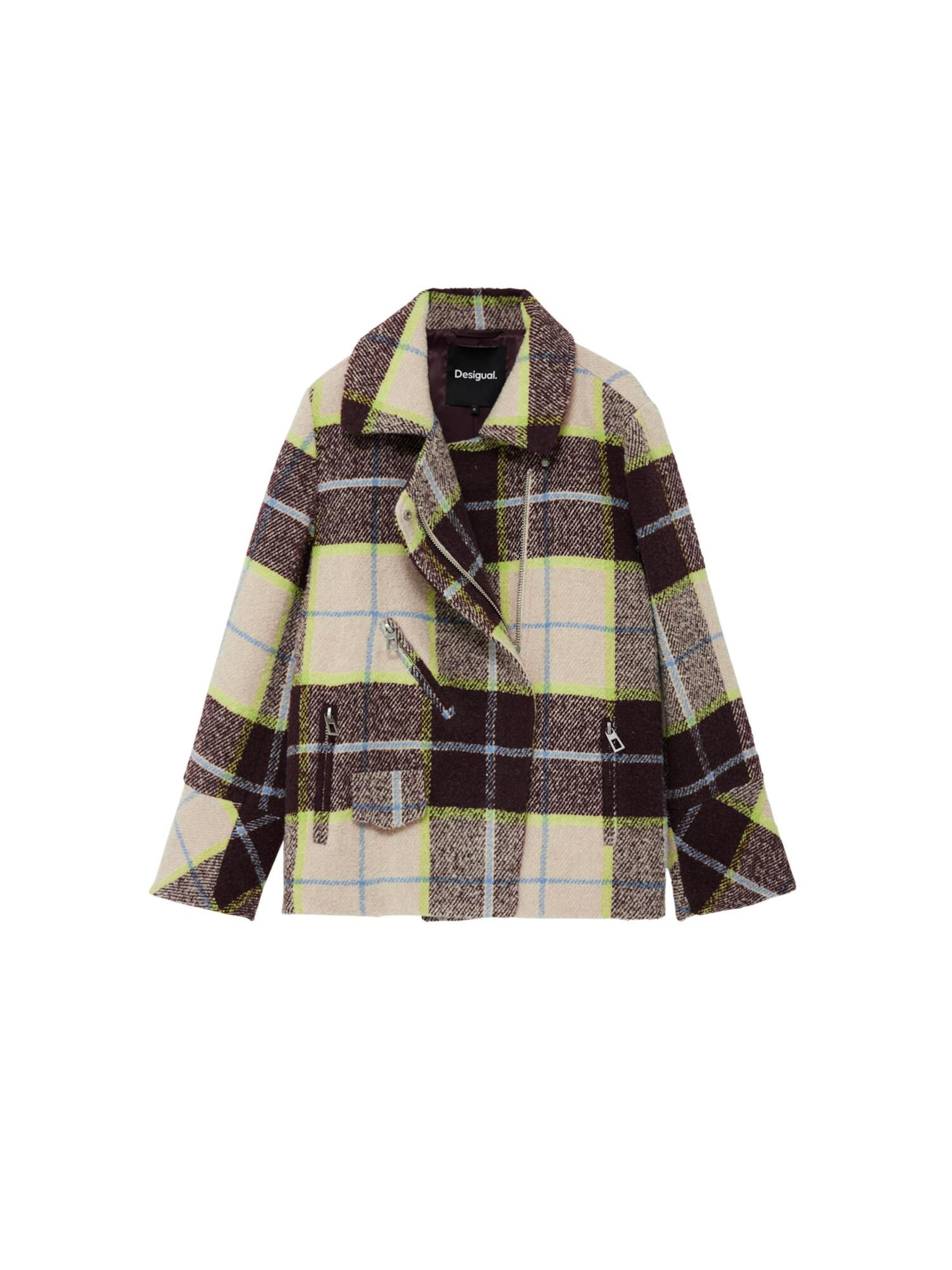 Desigual Talvemantel, värv pruun: eest vaates