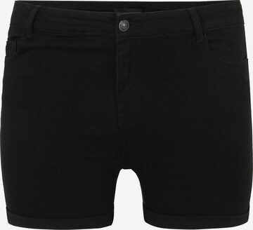 Vero Moda Curve Shorts 'Hot Seven' in Schwarz: predná strana