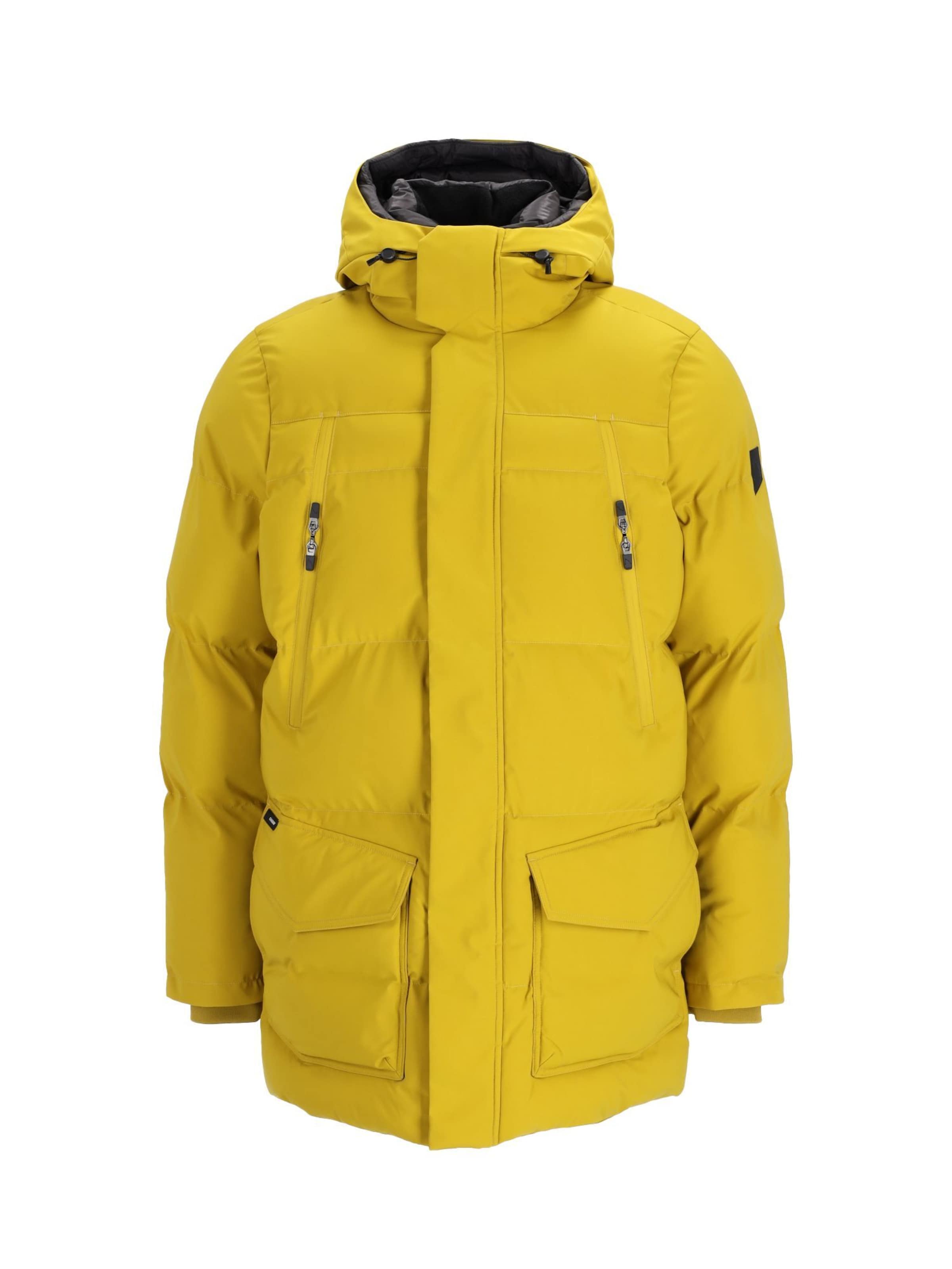 CHASIN' Winter Jacket 'Explorer Tech' in Yellow: front