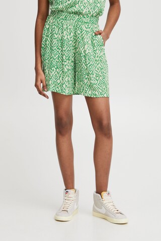 Skinny Pantalon 'Ihmarrakech' ICHI en vert : devant