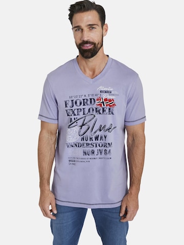 T-Shirt ' Nordger ' Jan Vanderstorm en violet : devant