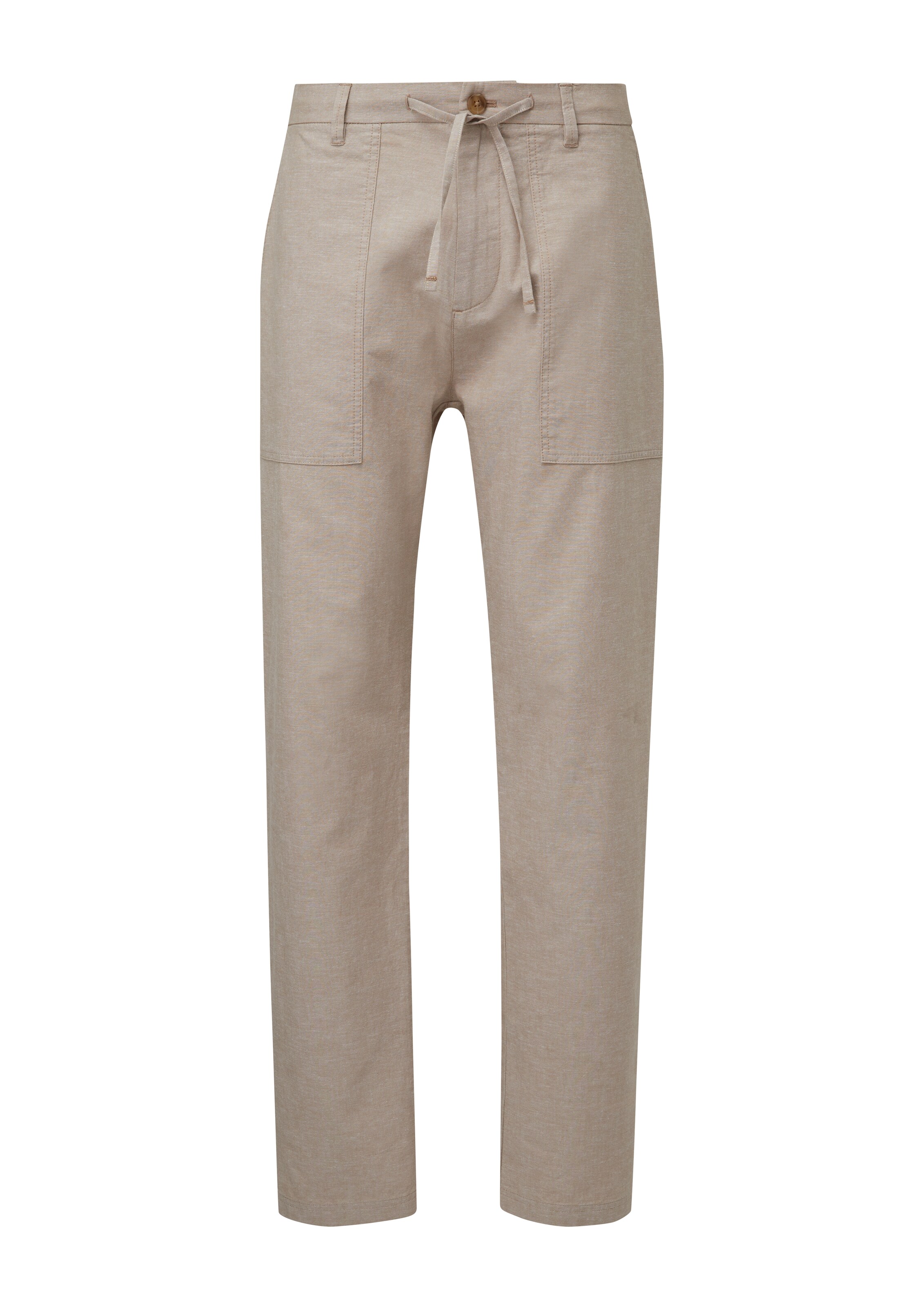 s.Oliver Tapered Chino in Beige: voorkant