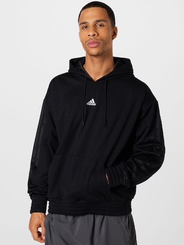 Hanorac sport de la ADIDAS SPORTSWEAR pe negru: față