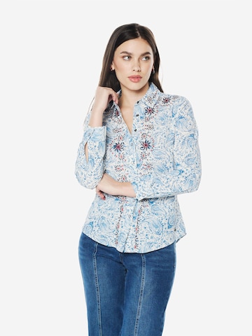 KOROSHI Blouse in Blauw